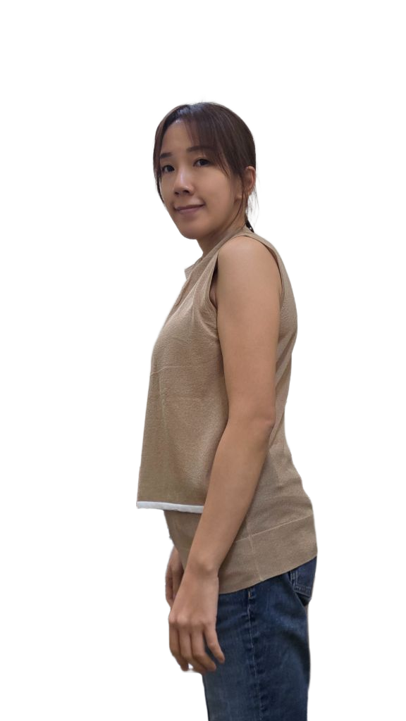 LUXE STITCHES光絲不對稱交叉領無袖針織背心 | 撞色滾邊小企領上衣 Korean Draped Knit Vest TOPS