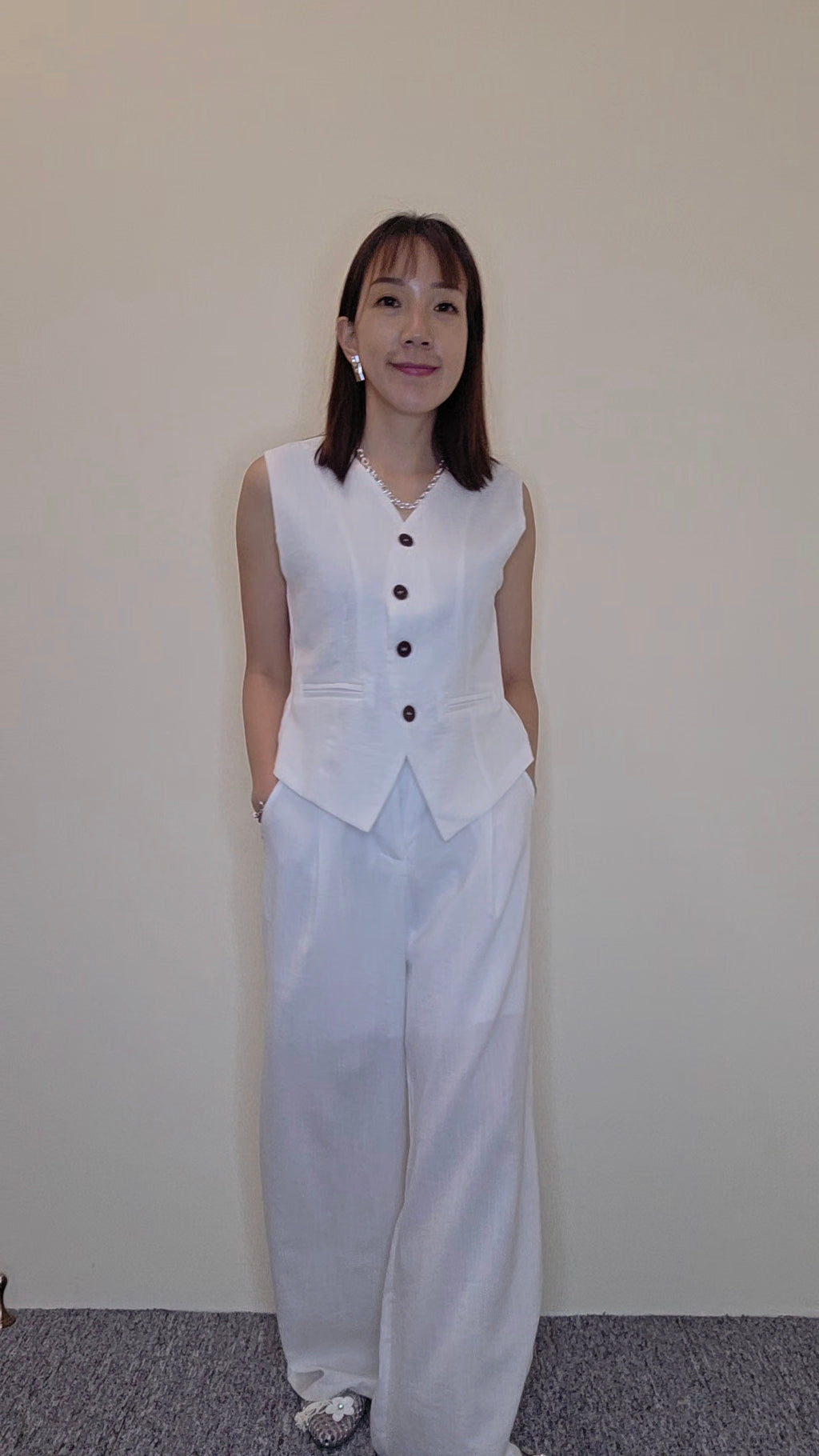 LVG60601 suit vest dress pants set