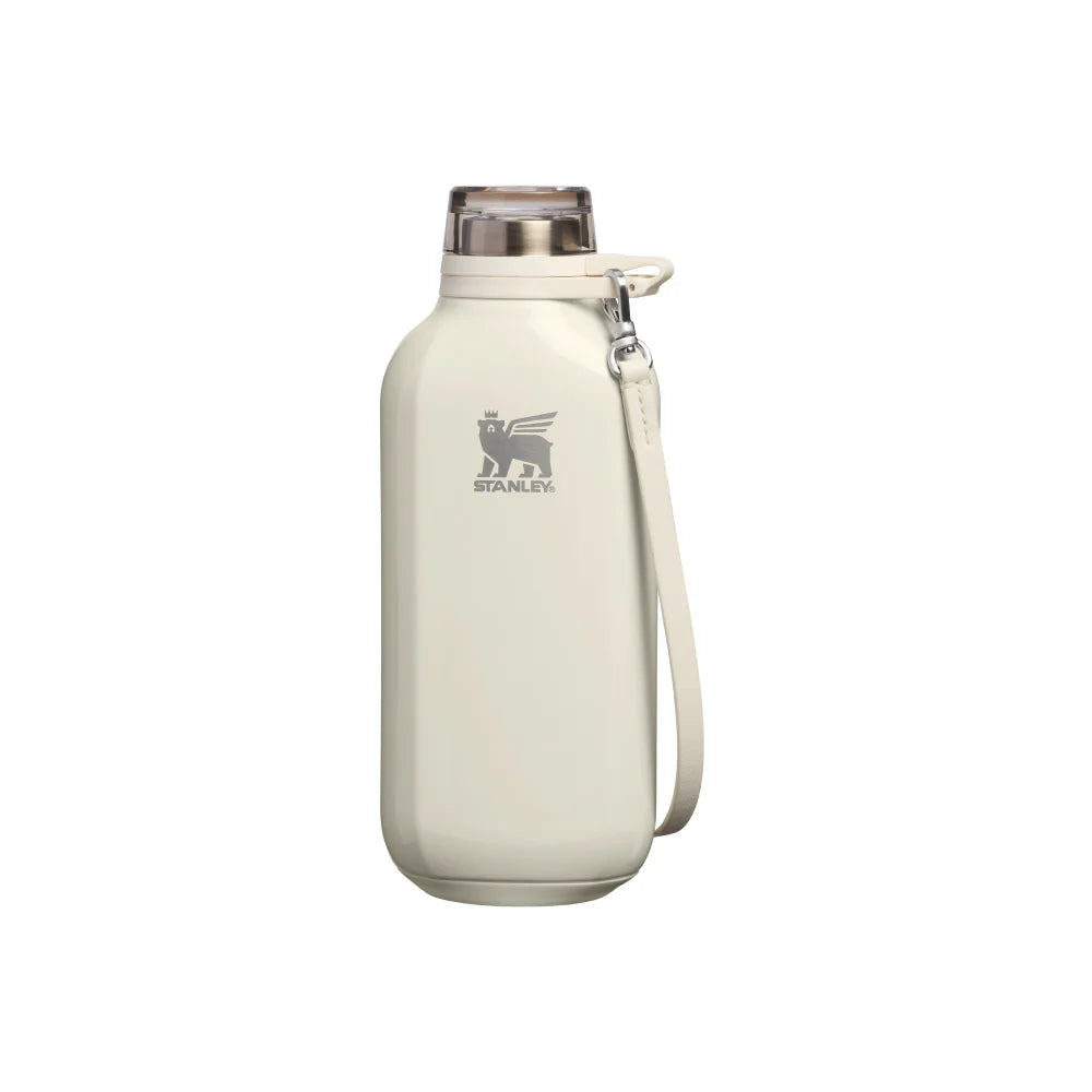 韓國 STANLEY - ALL DAY系列 自由掛扣隨行水壺 0.47L 光澤奶油白