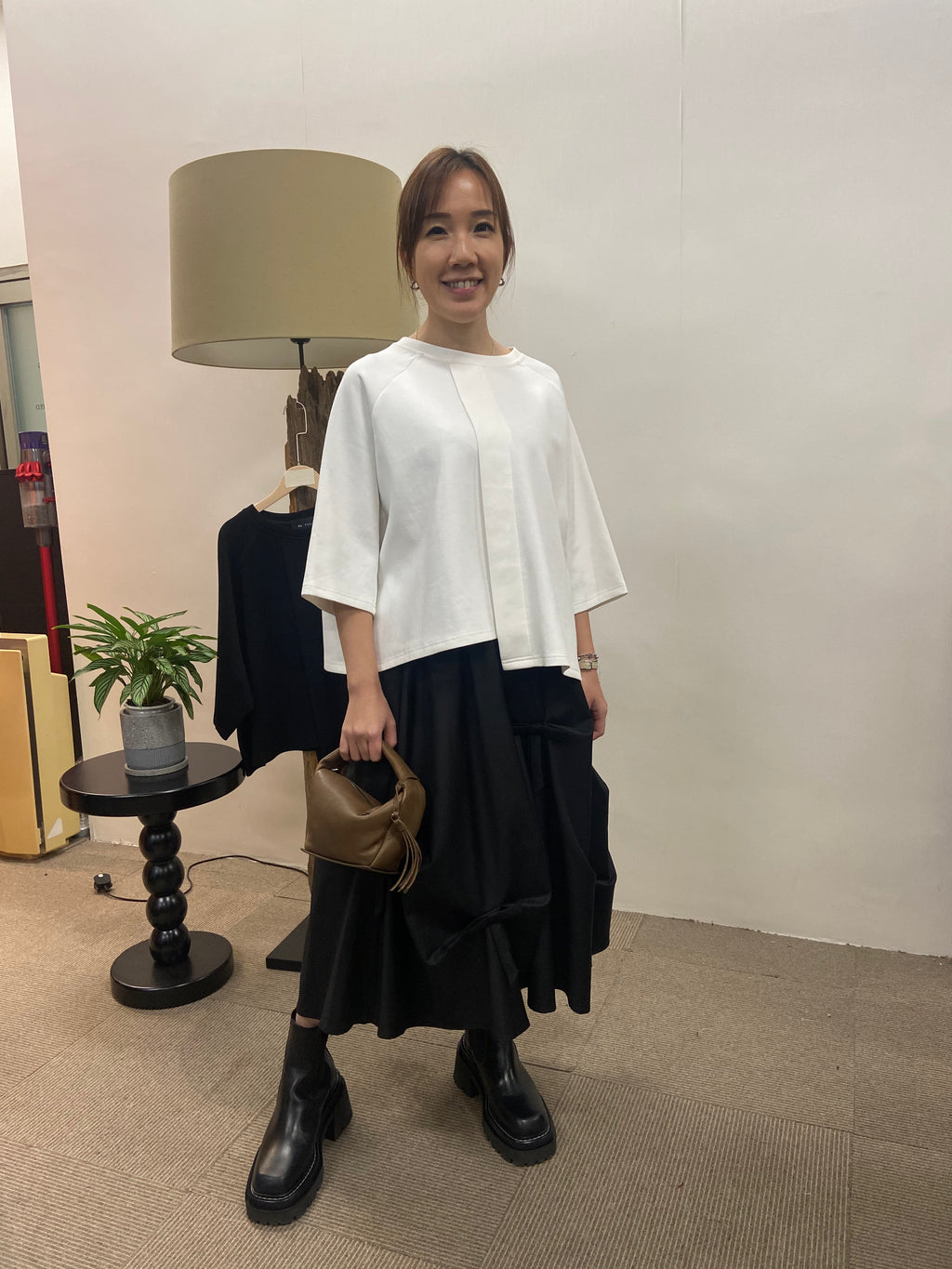 韓國Be First太空棉質感寬鬆圓領上衣 | 七分袖Oversize簡約Tee Korean Minimal Top