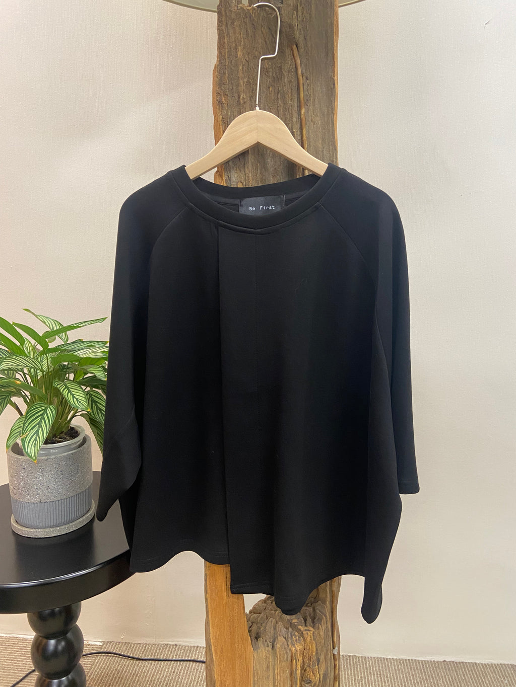 韓國Be First太空棉質感寬鬆圓領上衣 | 七分袖Oversize簡約Tee Korean Minimal Top