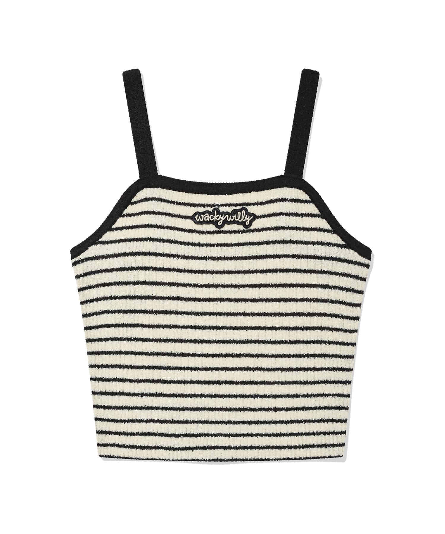 韓國直送 WACKY WILLY - 女裝條紋針織背心 海軍藍