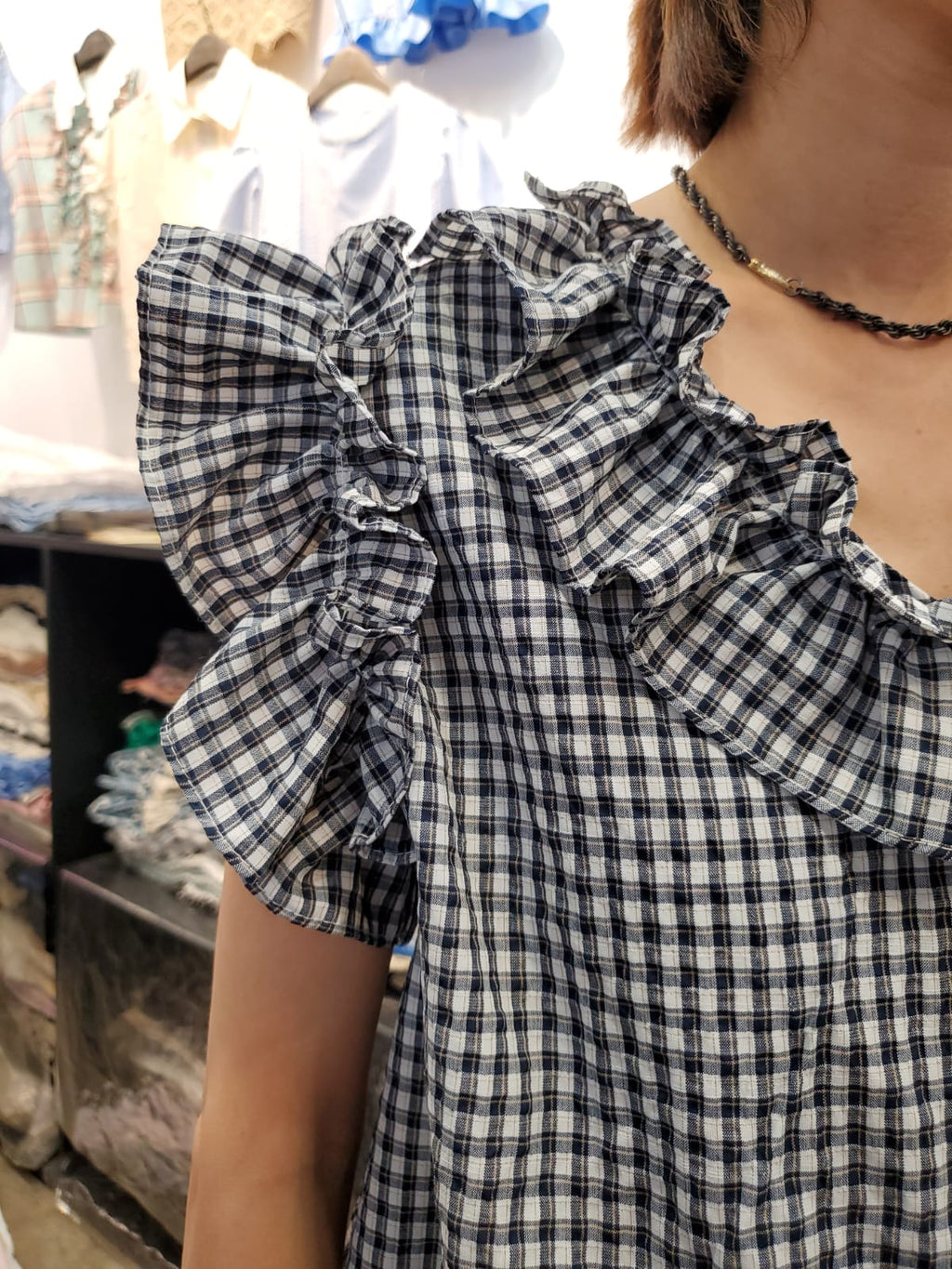 韓國Ribbon Dress上衣 LRD60617 - Black