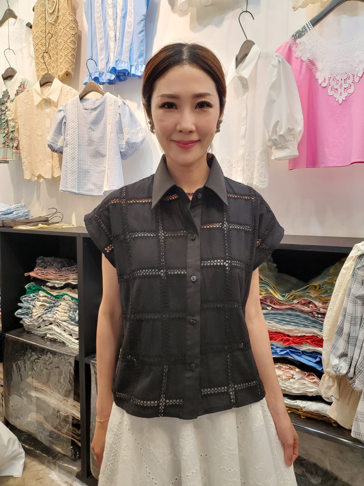 韓國Ribbon Dress半截裙 LRD60607 - Black