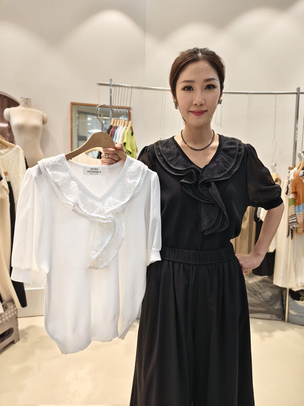 韓國Intro Adorable上衣 LAD60619 - White