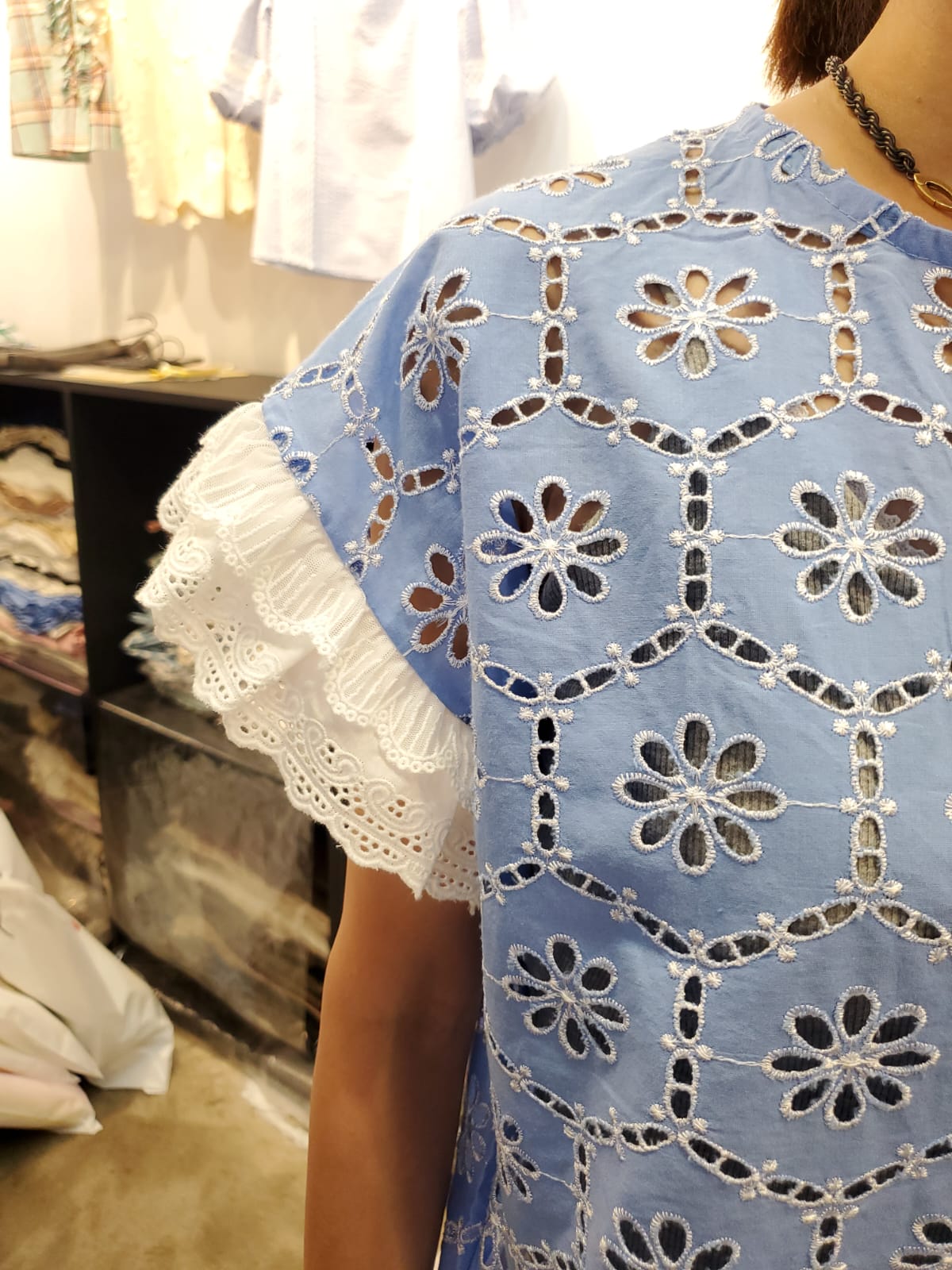 韓國Ribbon Dress上衣 LRD60601 - Blue