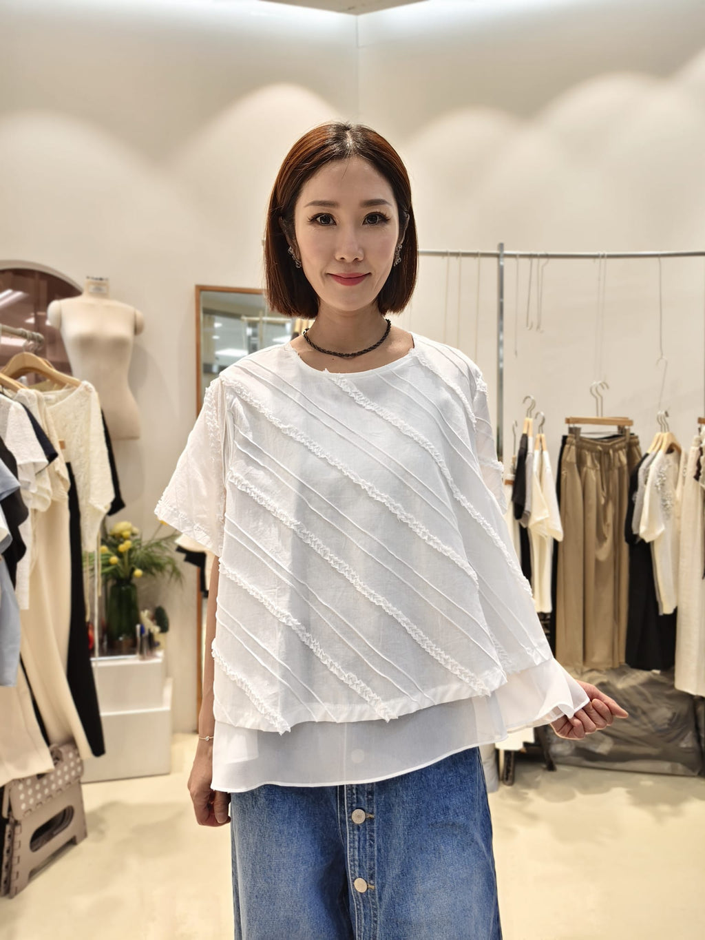 韓國Intro Adorable上衣 LAD60624 - White