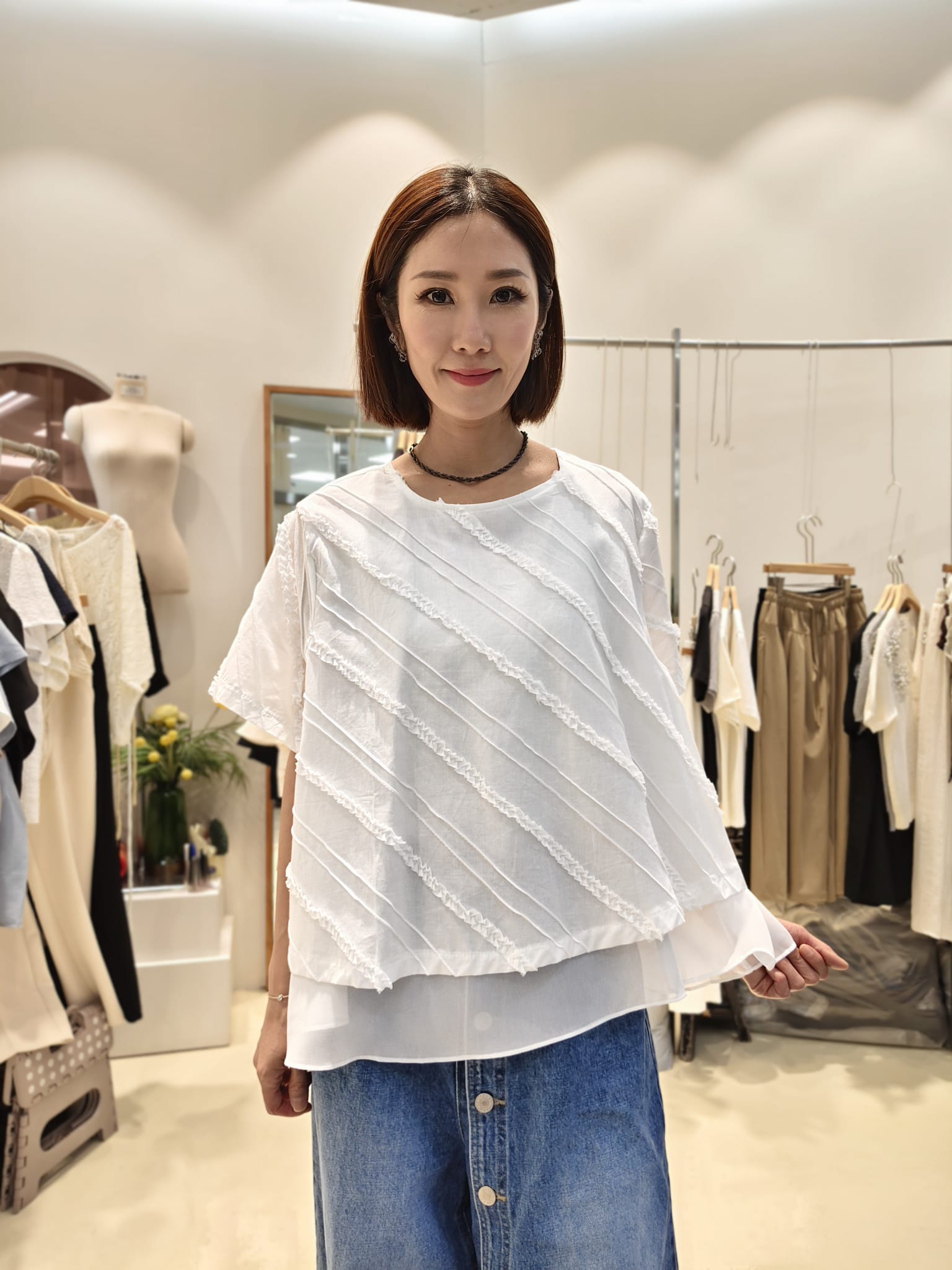 韓國Intro Adorable上衣 LAD60624 - White