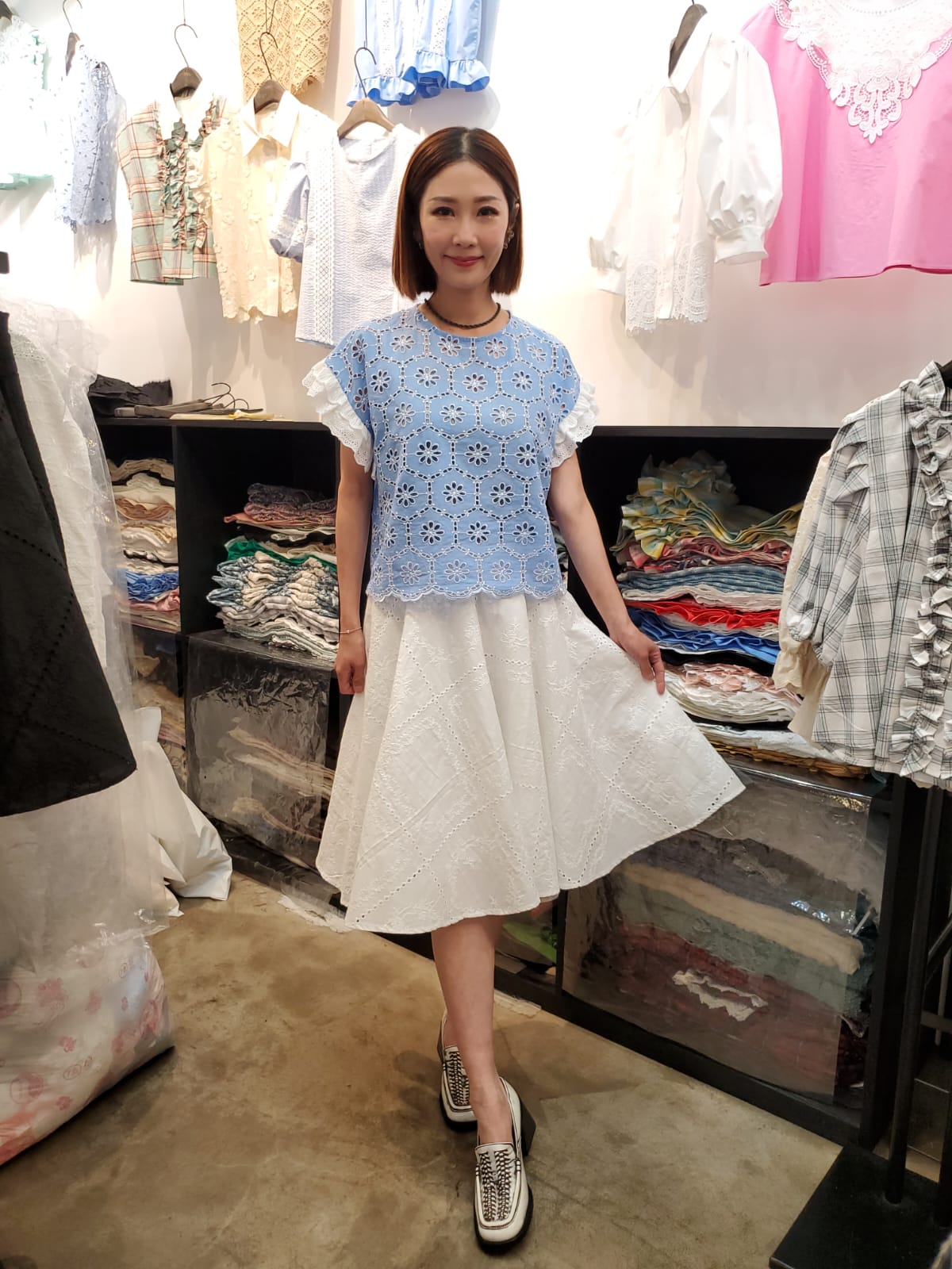 韓國Ribbon Dress半截裙 LRD60602 - White
