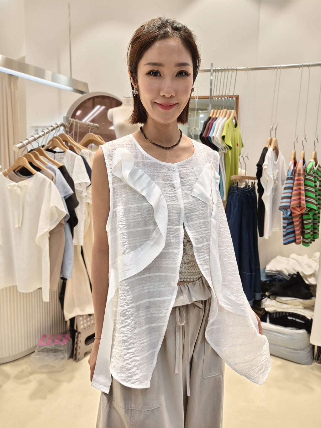 韓國Intro Adorable上衣 LAD60611 - White