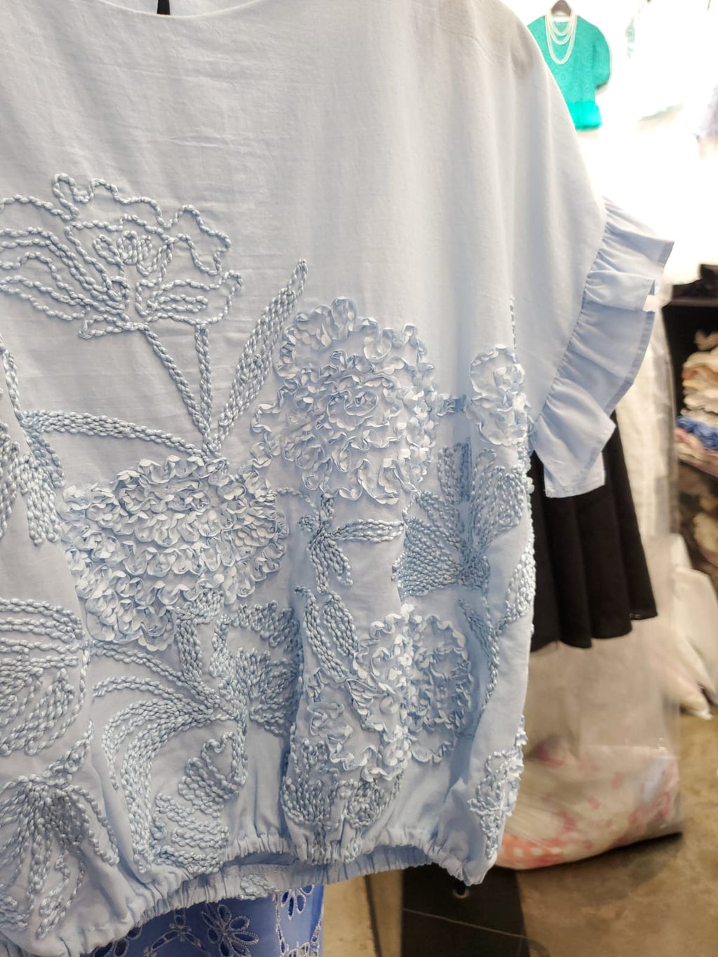 韓國Ribbon Dress上衣 LRD60603 - Blue