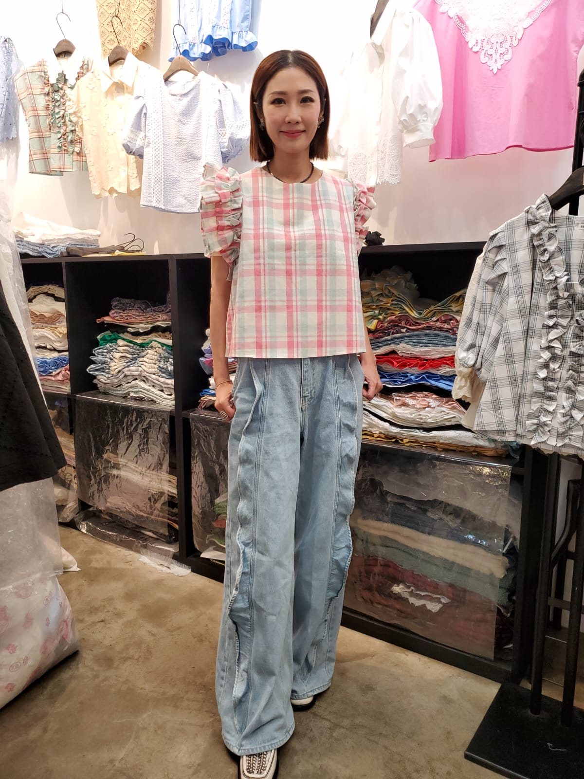 韓國Ribbon Dress半截裙 LRD60613 - Pink