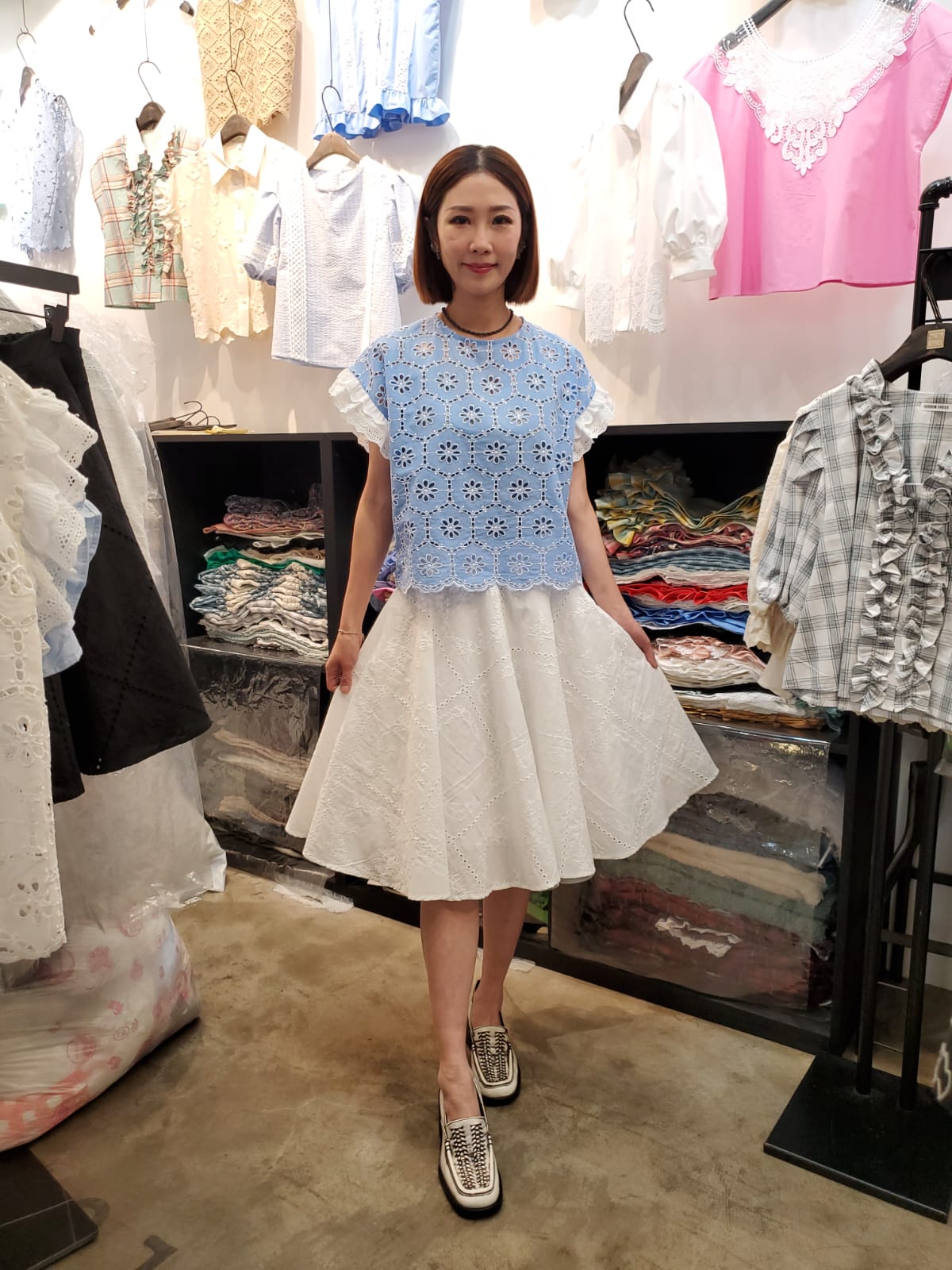 韓國Ribbon Dress半截裙 LRD60602 - White