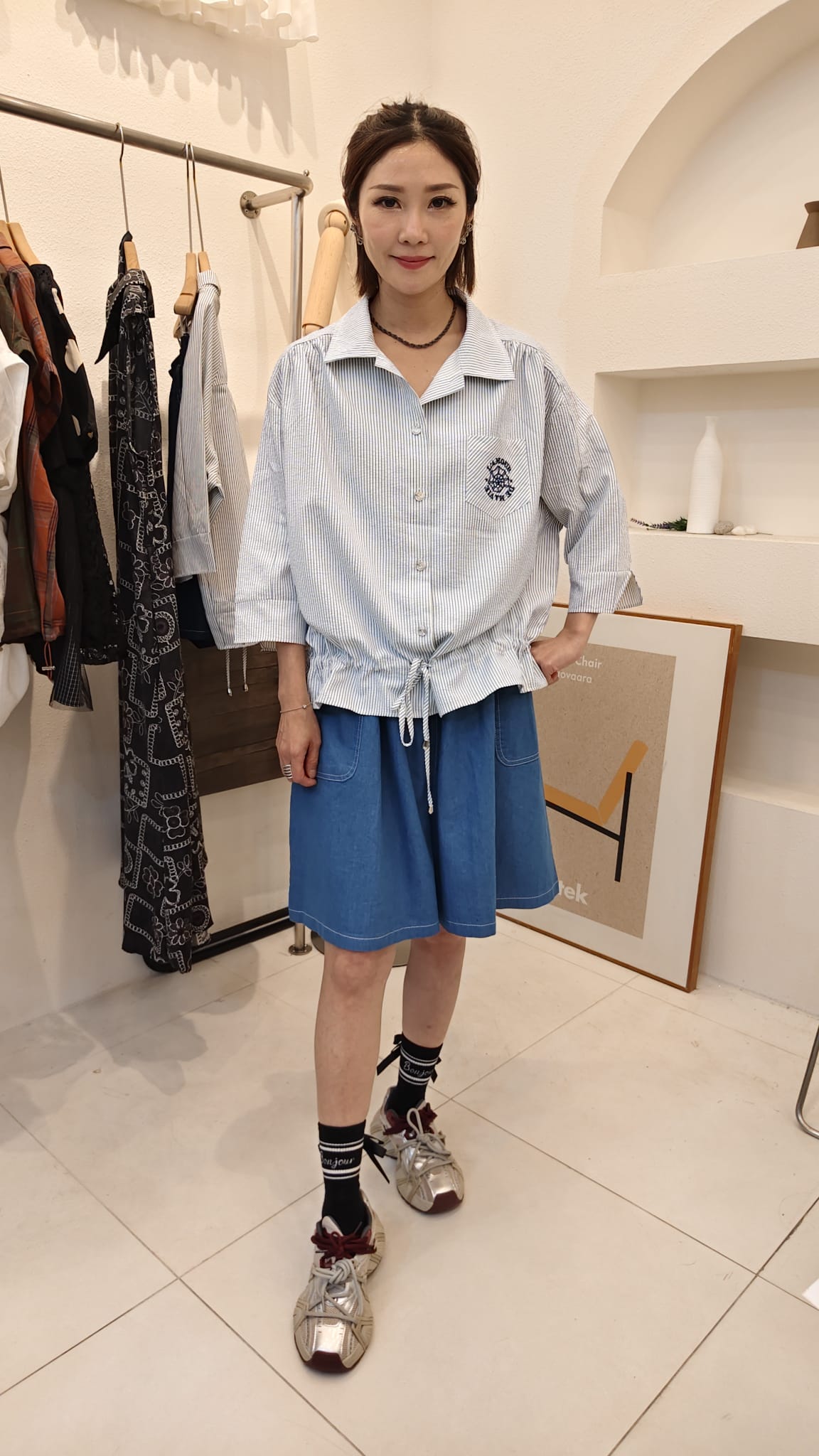 韓國Bumblebee半截裙 LBU60619 - Denim