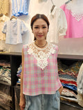 韓國Ribbon Dress半截裙 LRD60615 - Pink