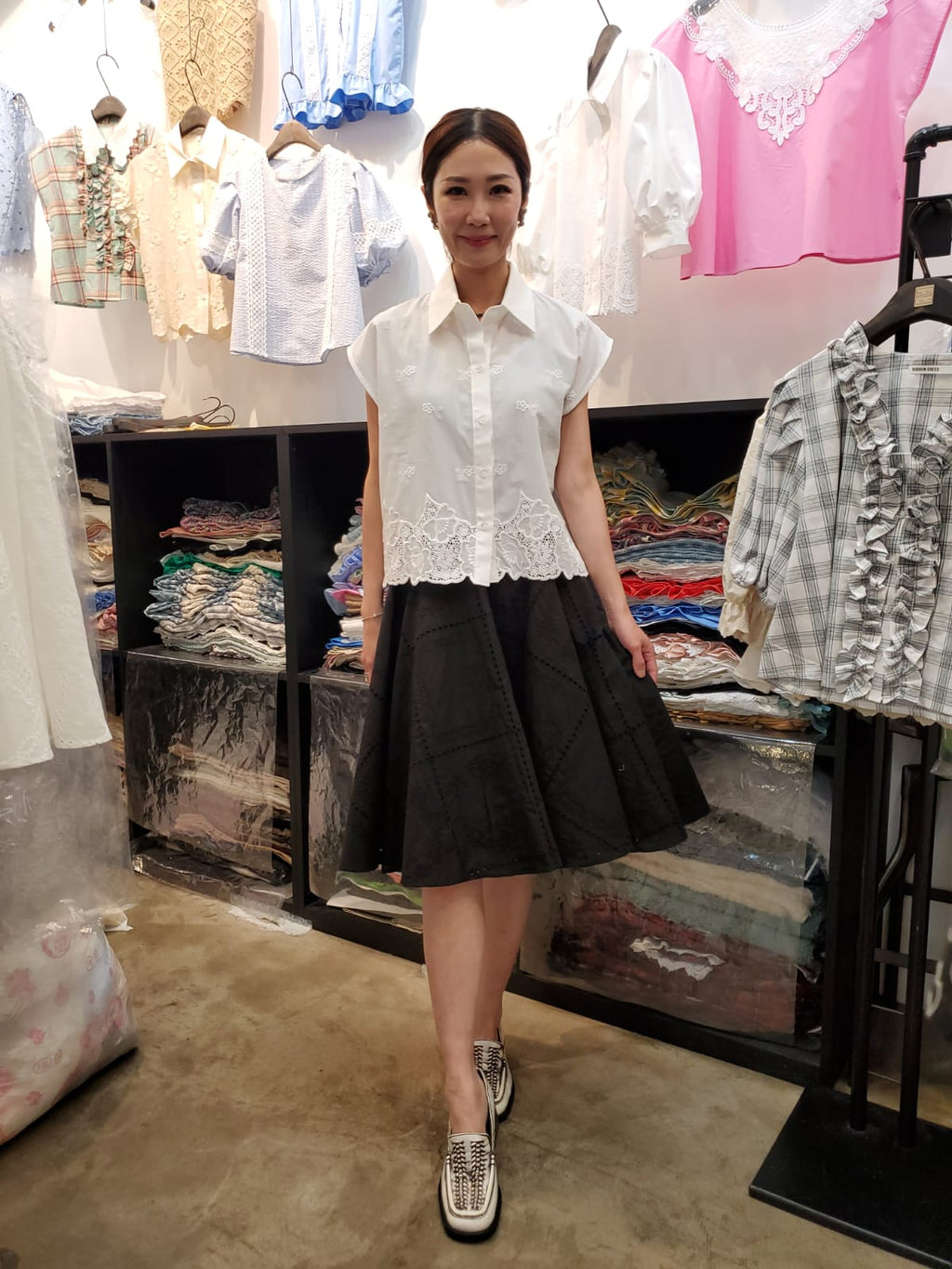 韓國Ribbon Dress半截裙 LRD60610 - White