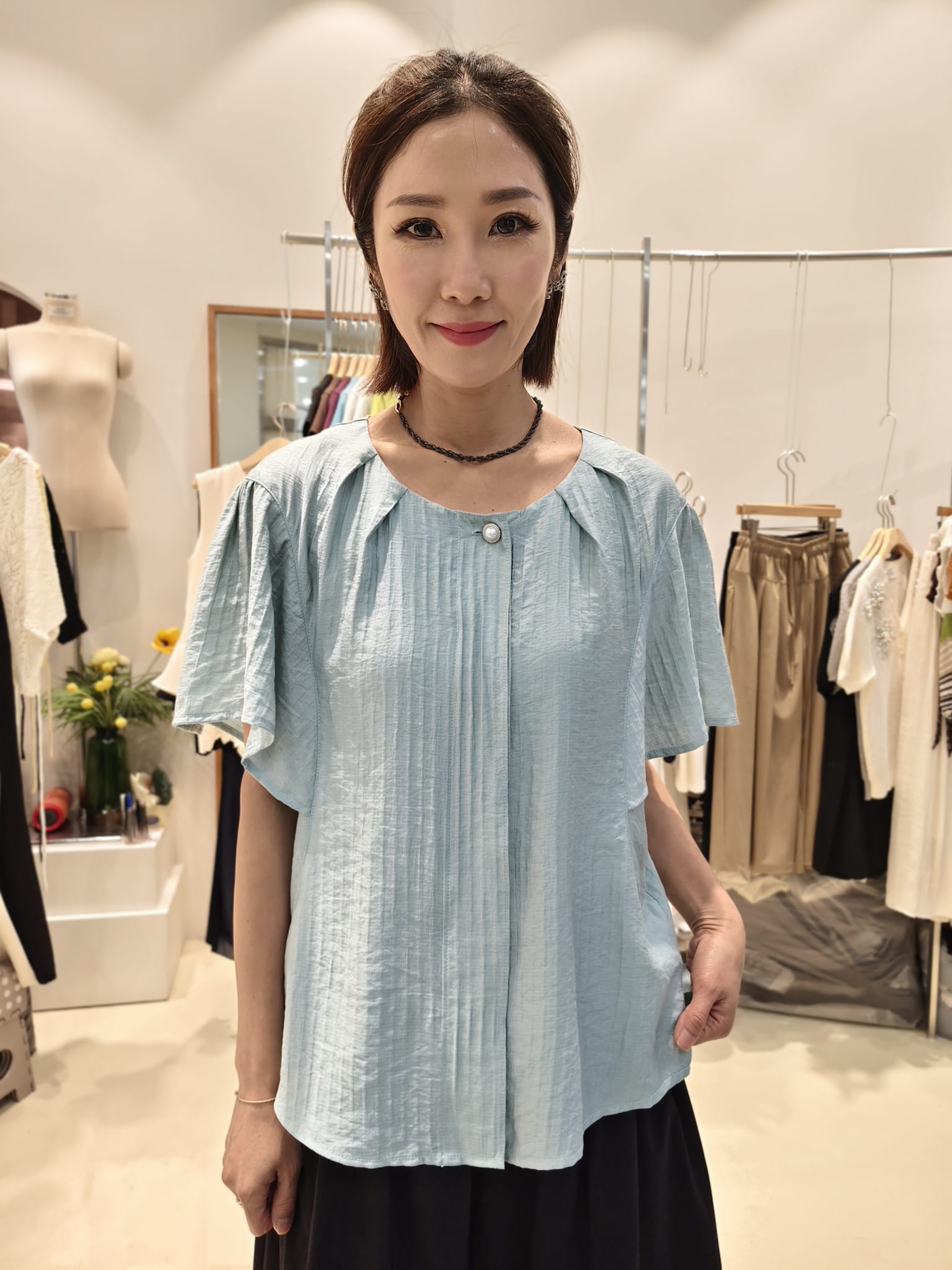 韓國Intro Adorable上衣 LAD60618 - Teal