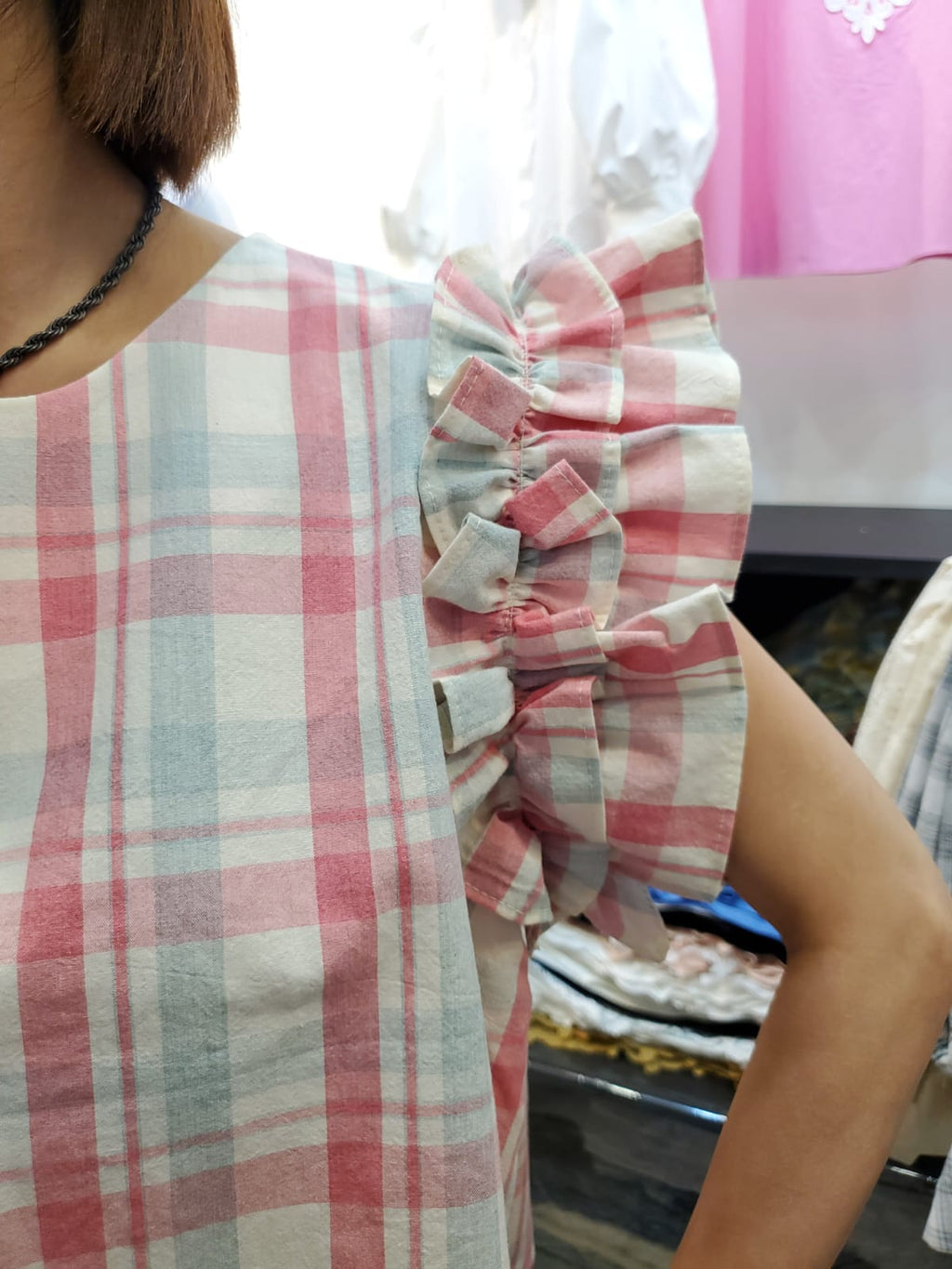 韓國Ribbon Dress半截裙 LRD60613 - Pink