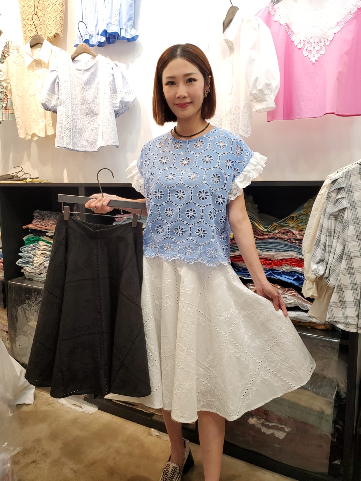 韓國Ribbon Dress半截裙 LRD60602 - Black
