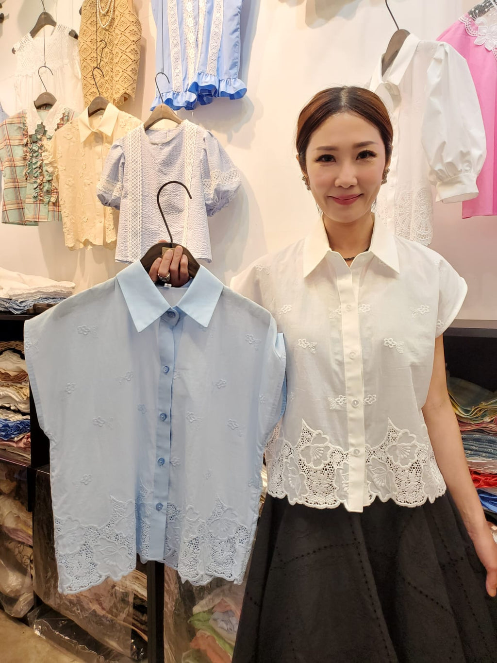 韓國Ribbon Dress半截裙 LRD60610 - Blue
