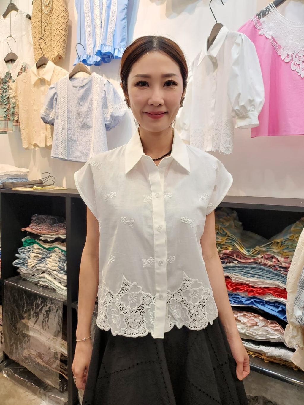 韓國Ribbon Dress半截裙 LRD60610 - White