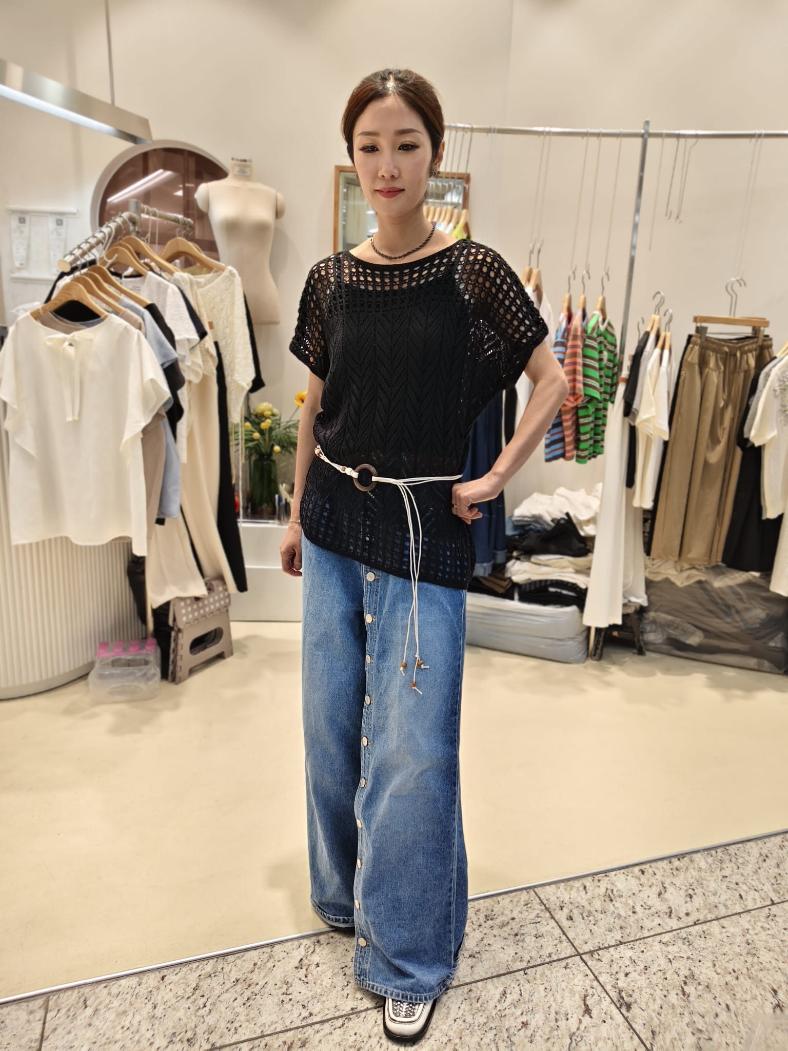 韓國Intro Adorable上衣 LAD60623 - Black