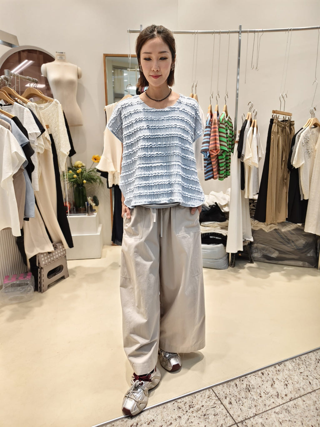韓國Intro Adorable上衣 LAD60607 - Blue