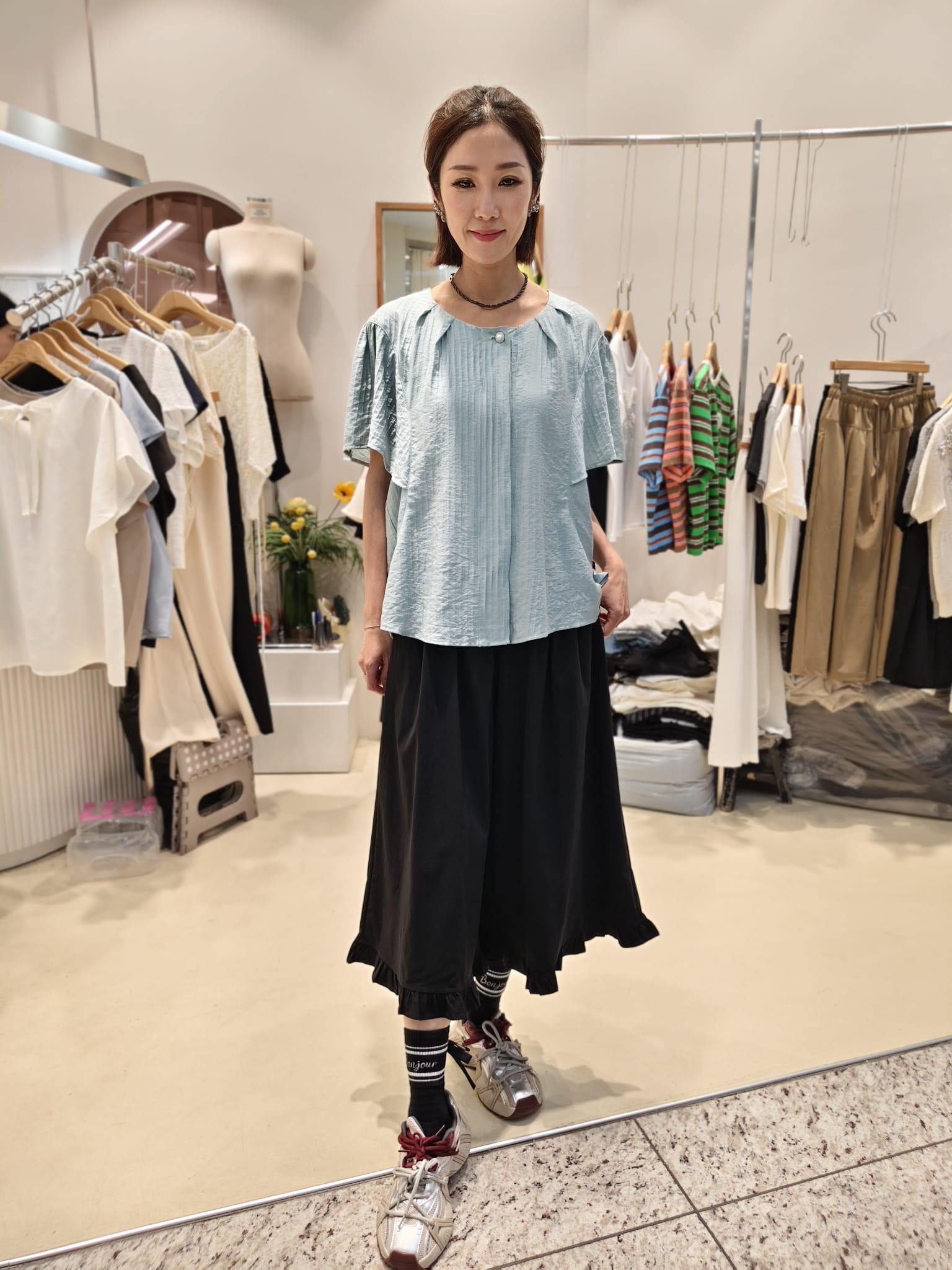 韓國Intro Adorable上衣 LAD60618 - Teal
