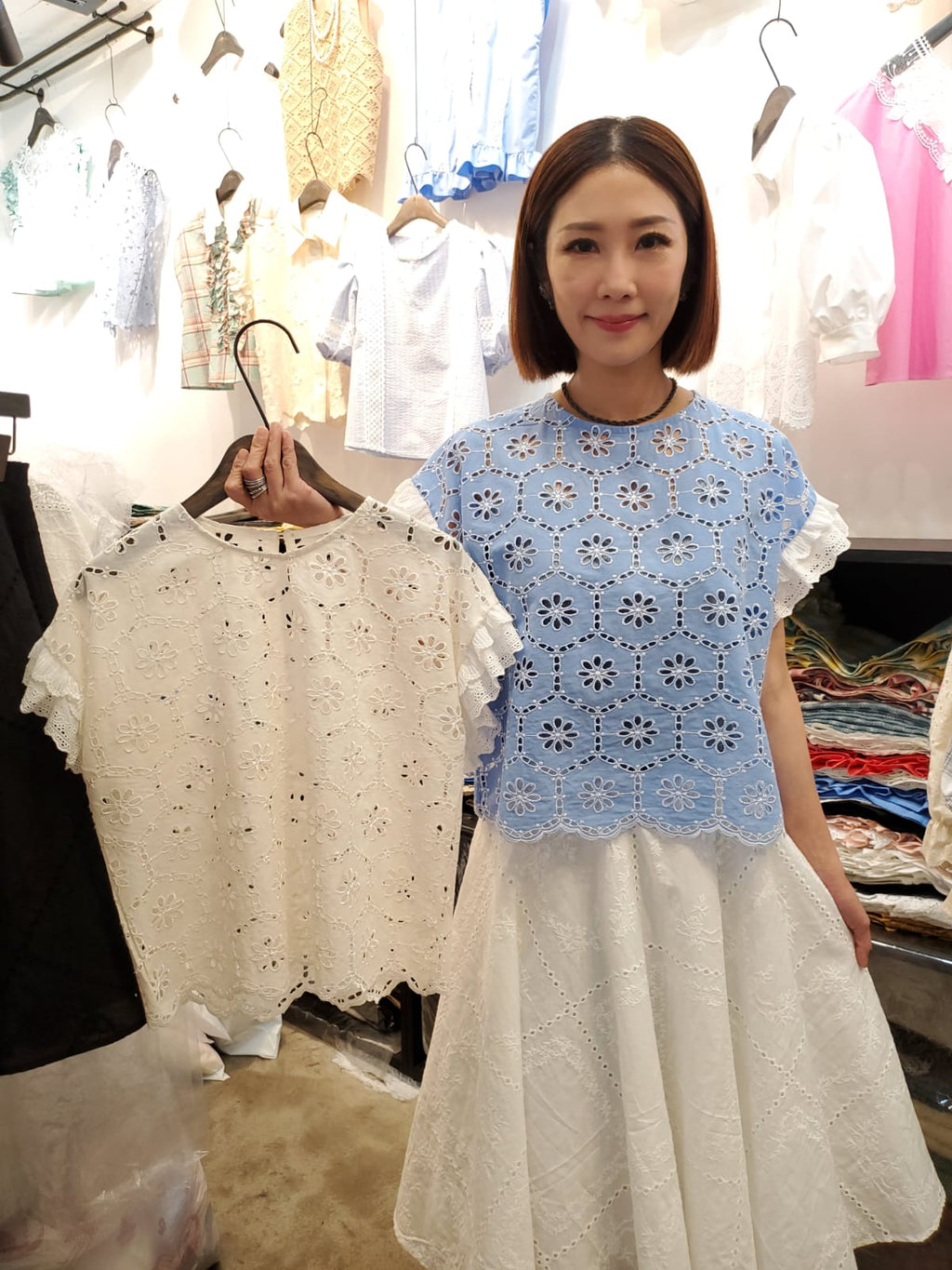 韓國Ribbon Dress上衣 LRD60601 - Cream