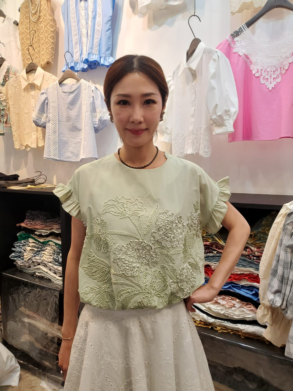 韓國Ribbon Dress上衣 LRD60603 - Green