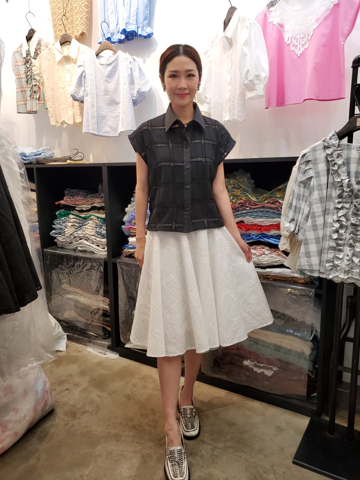 韓國Ribbon Dress半截裙 LRD60607 - Black