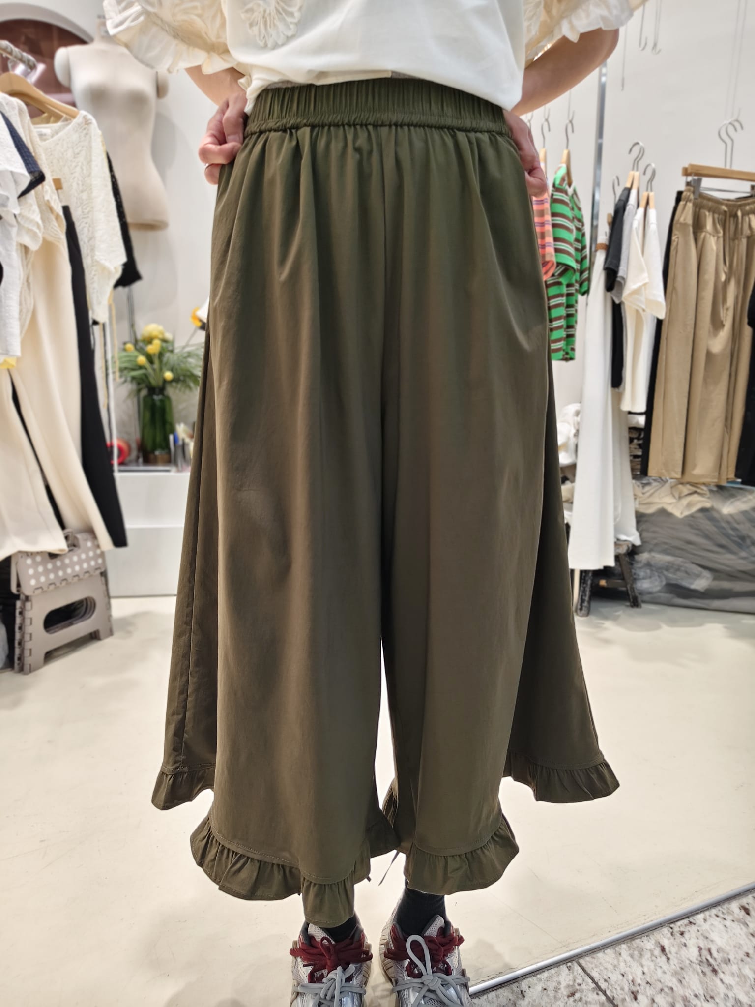 韓國Intro Adorable半截裙 LAD60614 - Khaki