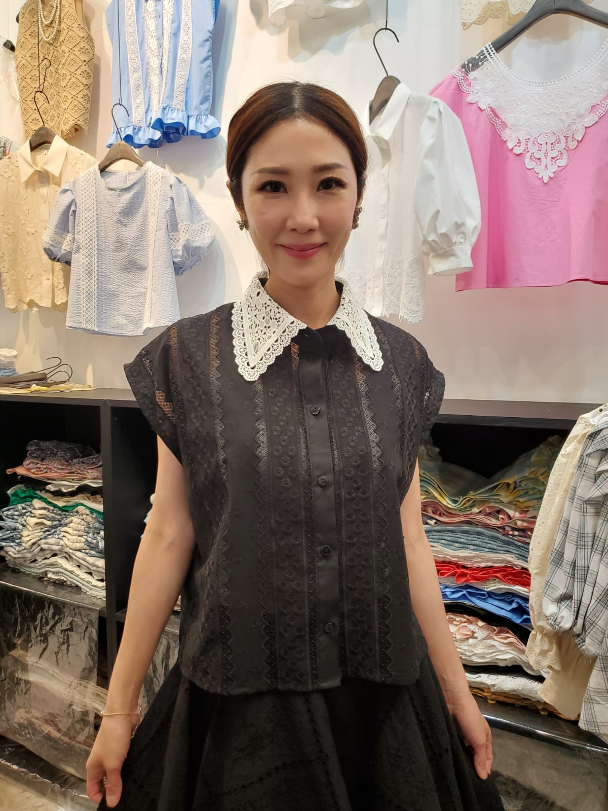 韓國Ribbon Dress半截裙 LRD60611 - Black