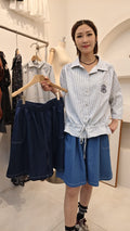 韓國Bumblebee半截裙 LBU60619 - Navy