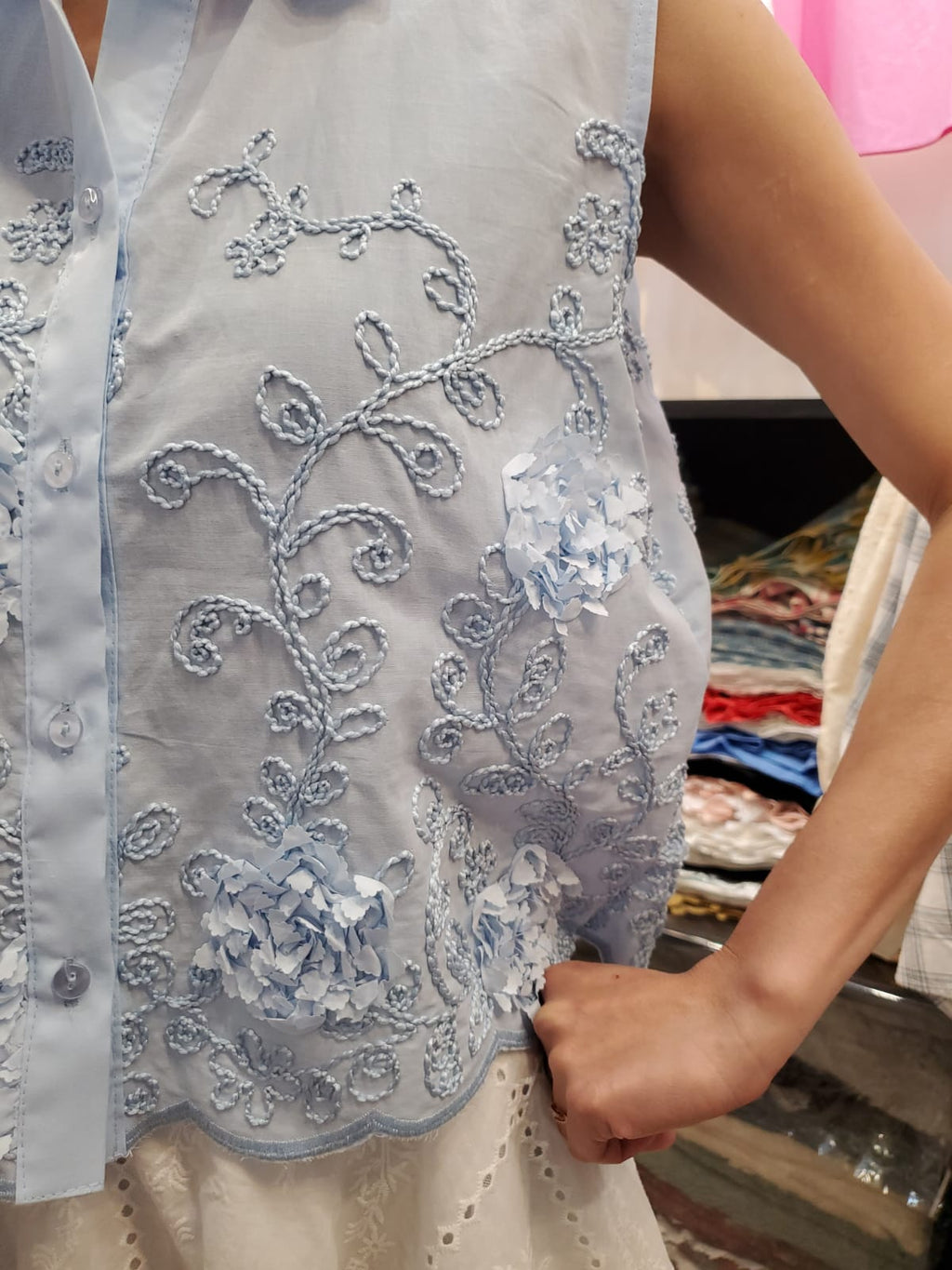 韓國Ribbon Dress半截裙 LRD60604 - Blue