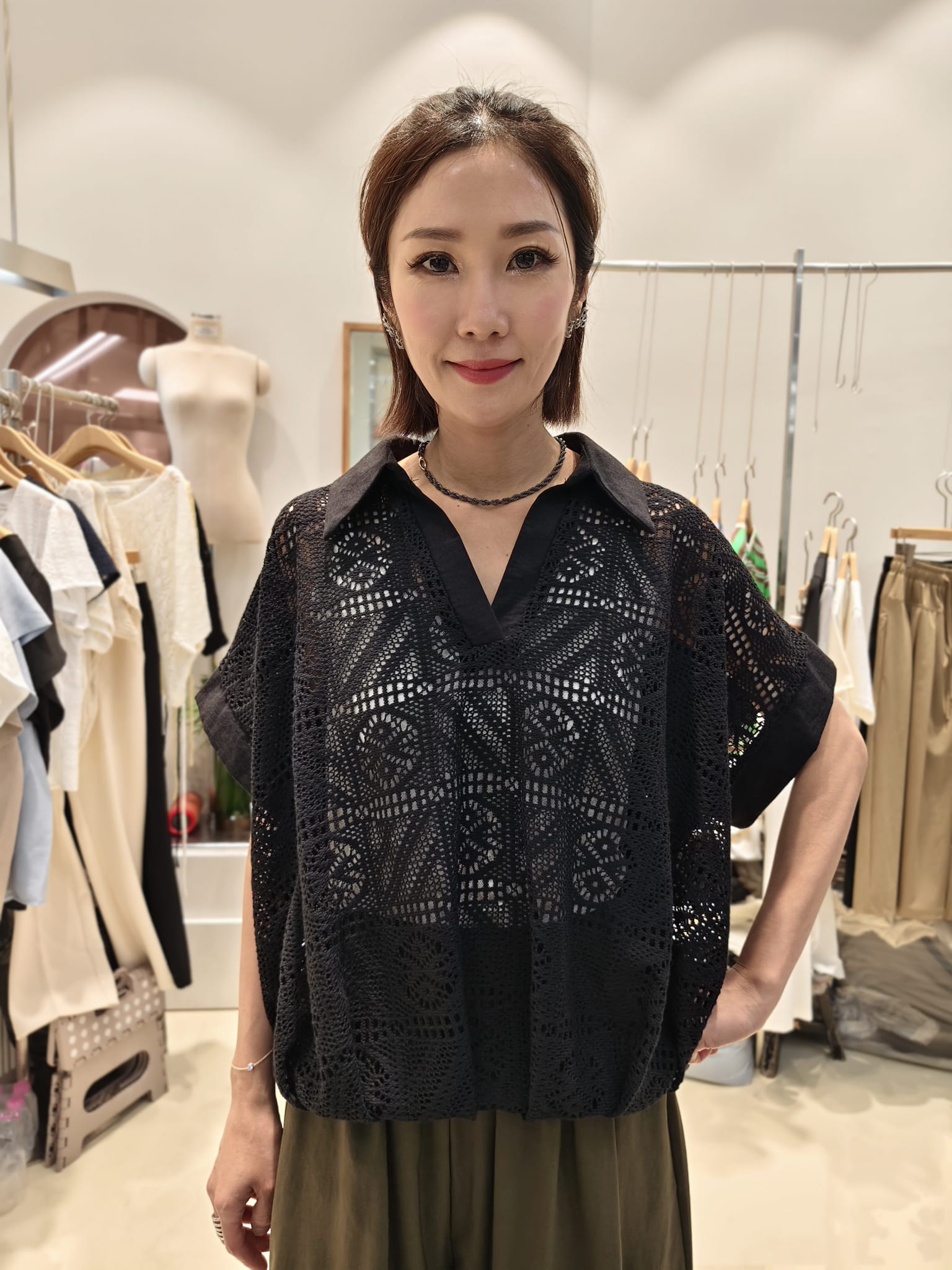 韓國Intro Adorable上衣 LAD60615 - Black
