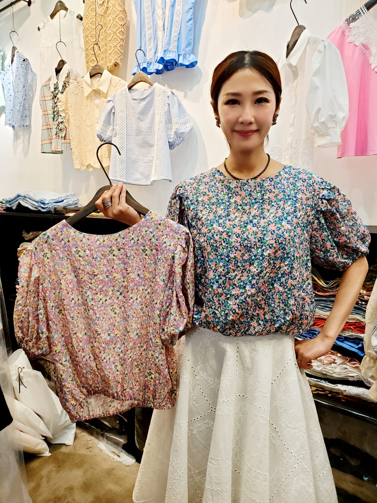 韓國Ribbon Dress半截裙 LRD60606 - Pink