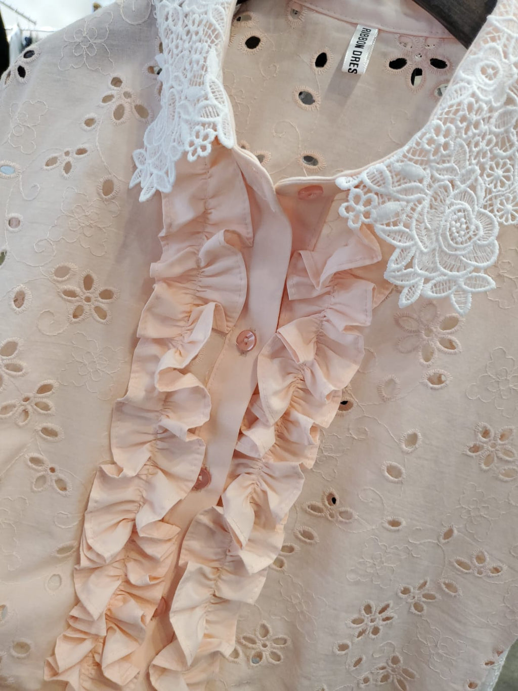 韓國Ribbon Dress半截裙 LRD60605 - Peach