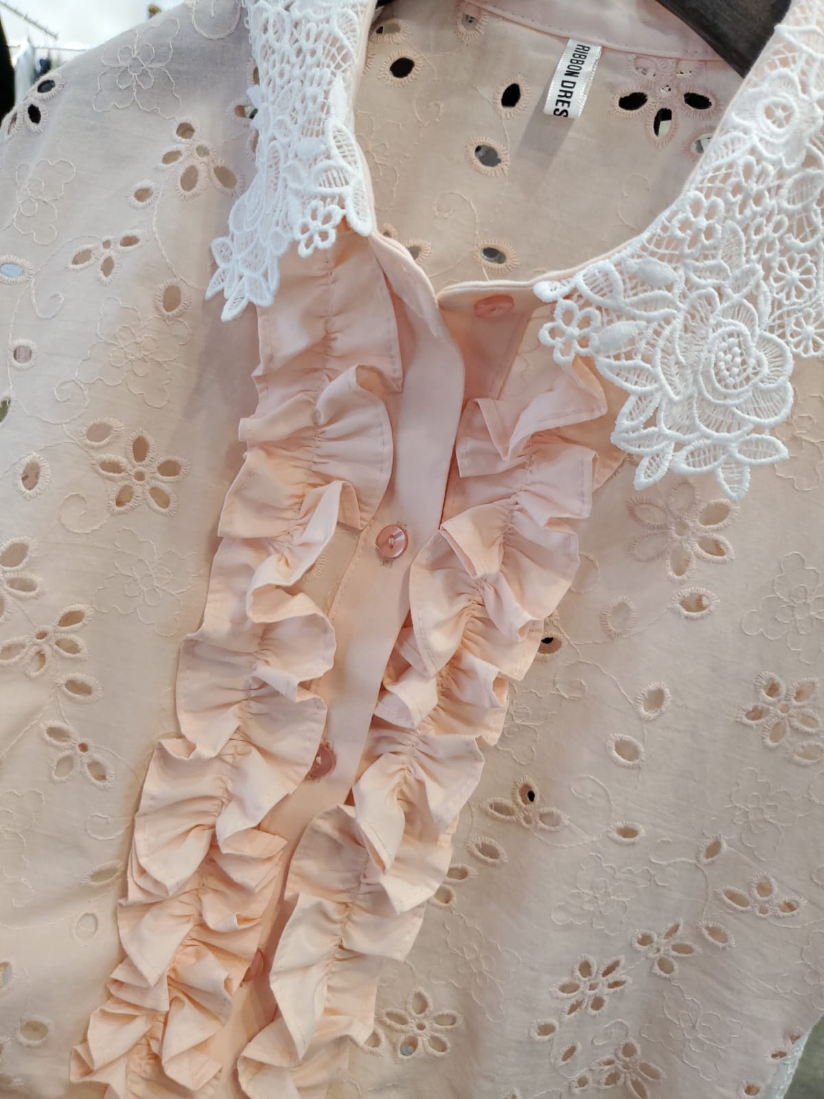 韓國Ribbon Dress半截裙 LRD60605 - Peach