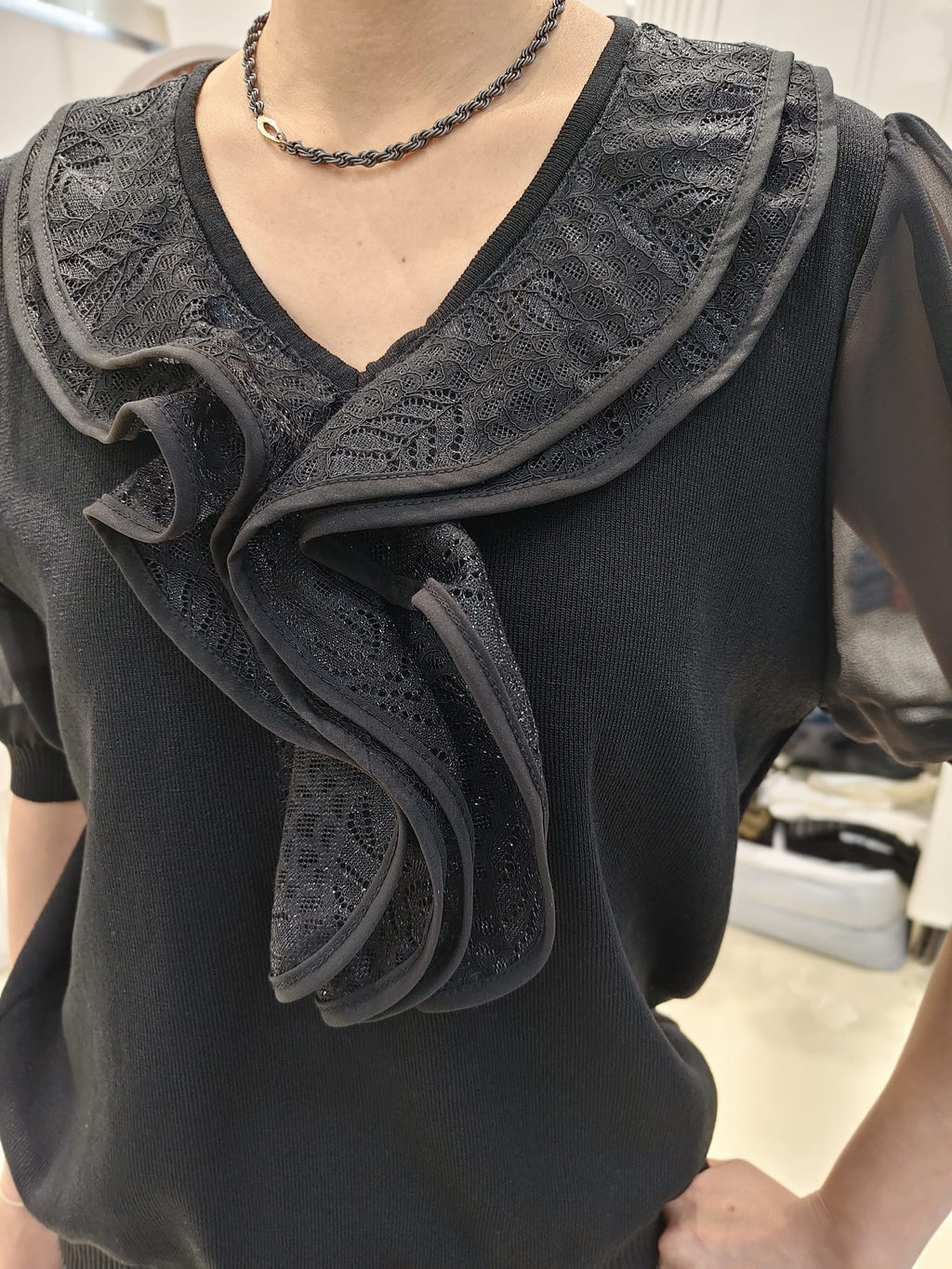 韓國Intro Adorable上衣 LAD60619 - Black