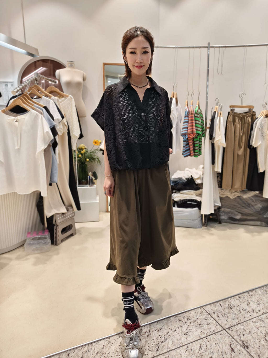 韓國Intro Adorable上衣 LAD60615 - Black