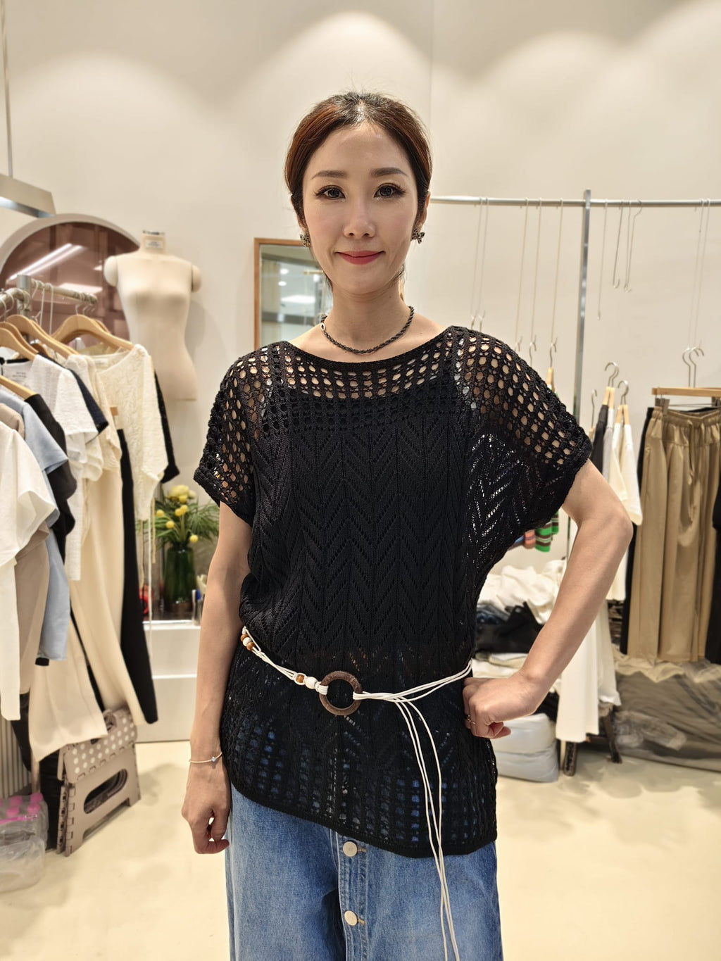 韓國Intro Adorable上衣 LAD60623 - Black
