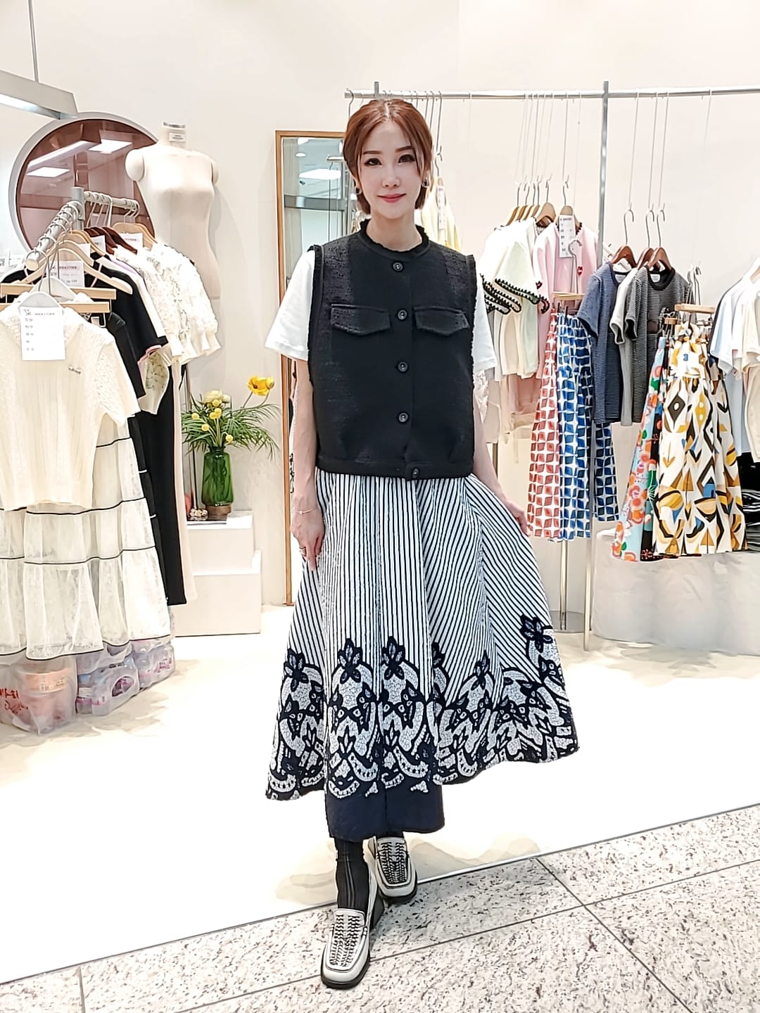 LAD60306韓國東大門直送 INTRO-ADORABLE 女裝半身裙