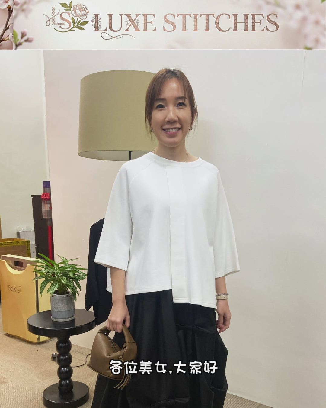 韓國Be First太空棉質感寬鬆圓領上衣 | 七分袖Oversize簡約Tee Korean Minimal Top