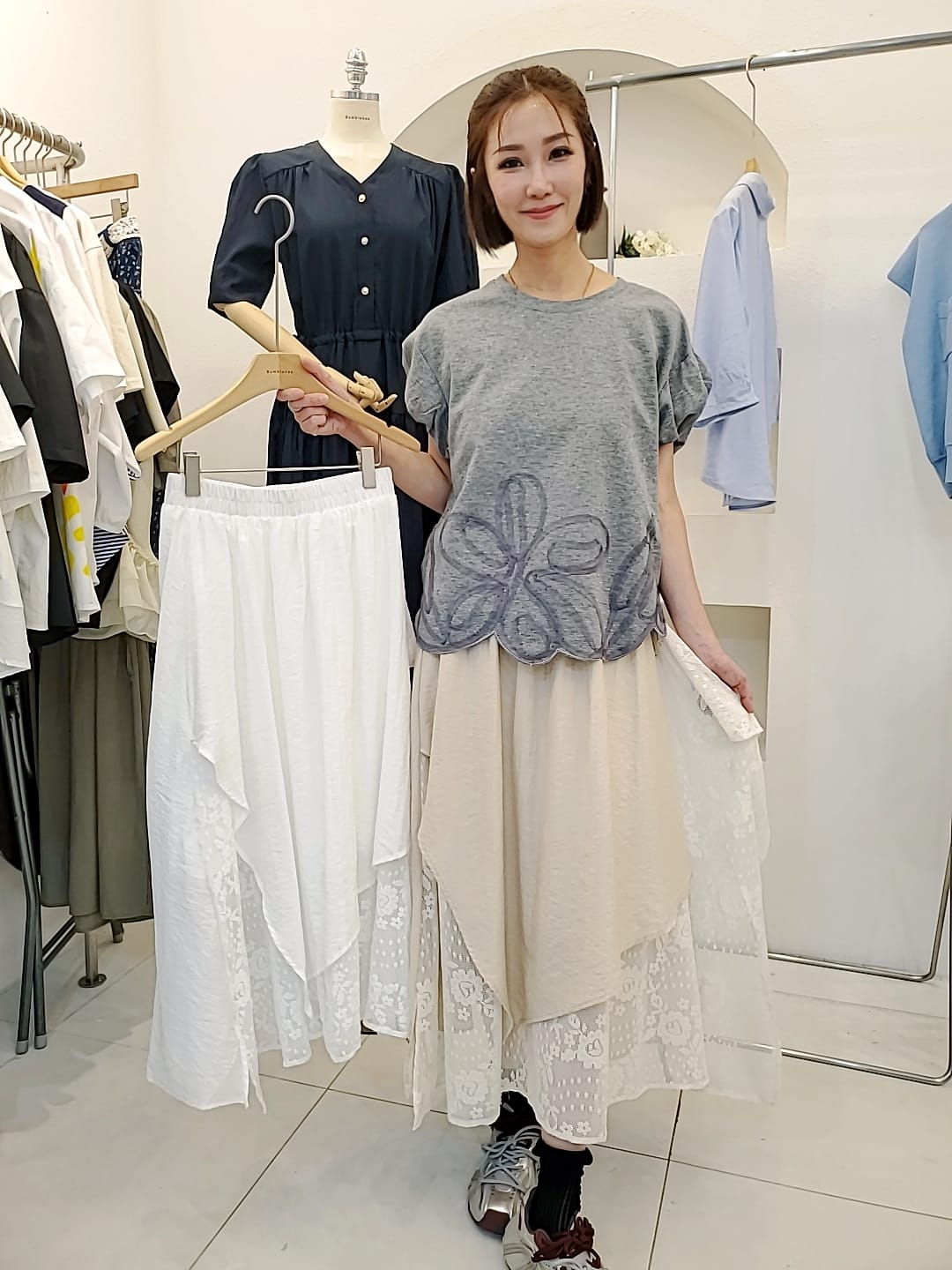 LBU60310韓國東大門直送 BUMBLEBEE 女裝半身裙