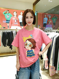 韓國直送 陸心媛 - YOUK PINK GRAPHIC TEE