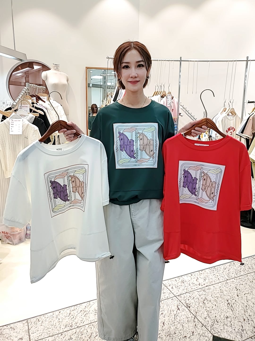 LAD60322韓國東大門直送 INTRO-ADORABLE 女裝上衣