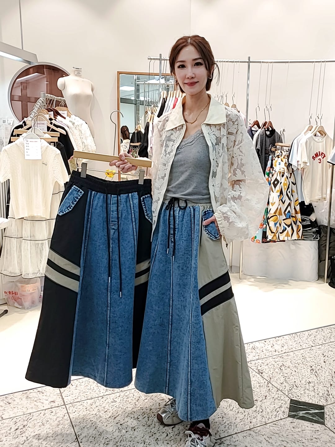 LAD60311韓國東大門直送 INTRO-ADORABLE 女裝半身裙