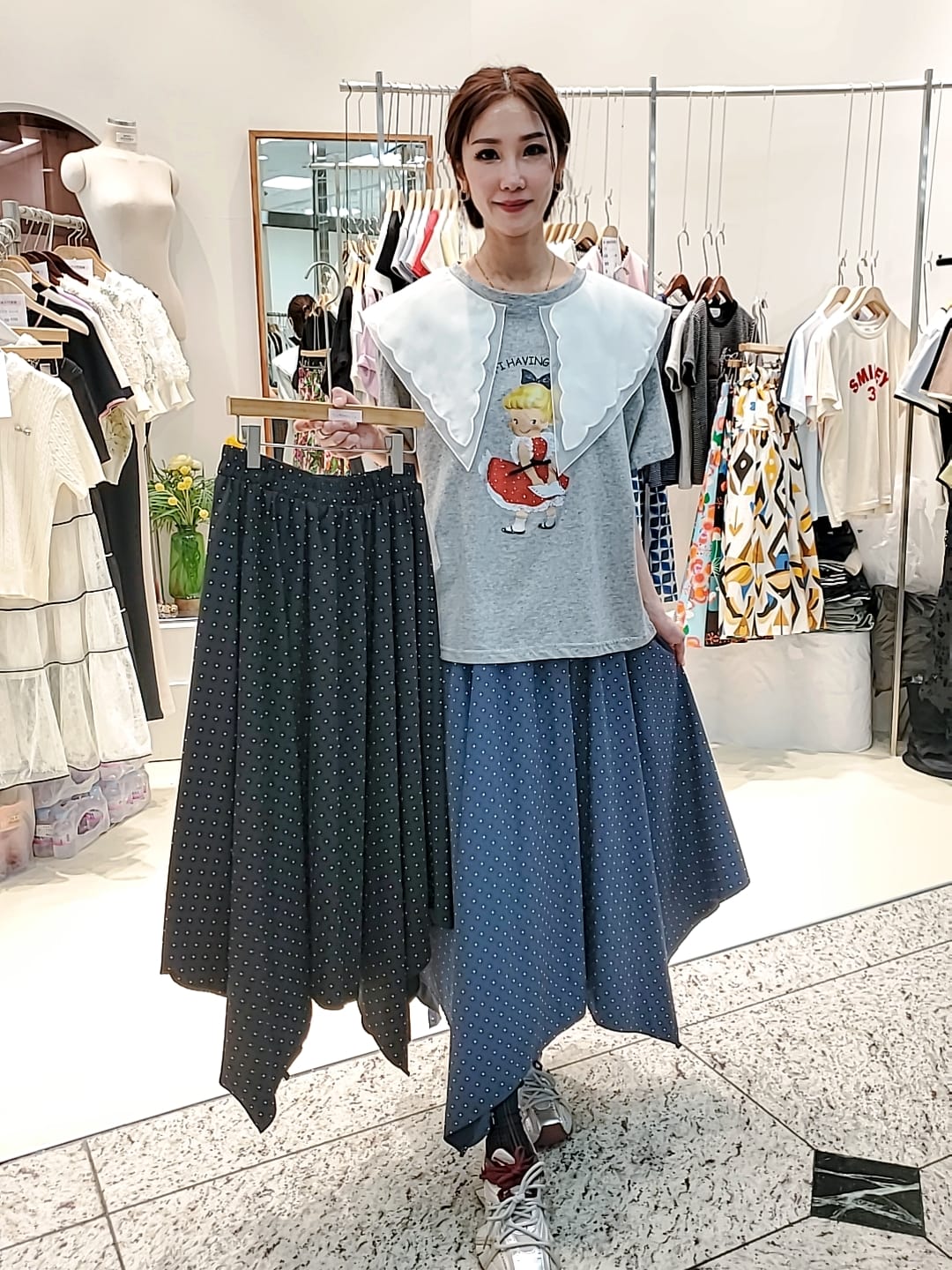 LAD60309韓國東大門直送 INTRO-ADORABLE 女裝半身裙